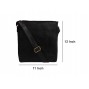 GENUINE LEATHER SLING BAG NDSB104-BK
